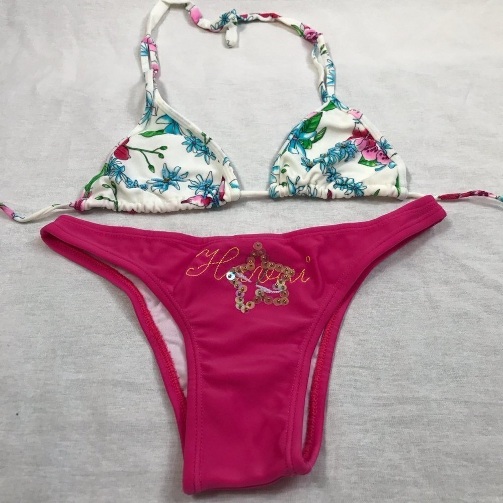 Recco Brazilian bright floral print bikini